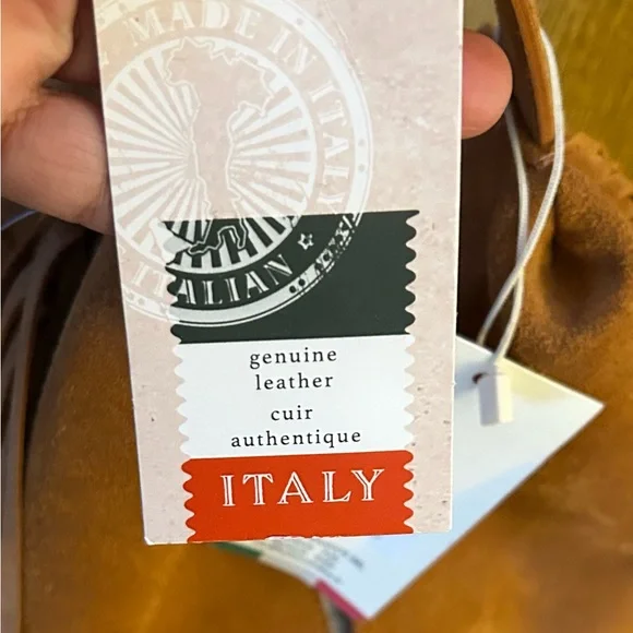 NWT Divina Firenze Suede Fringe Hobo Bag - Picture 6 of 8